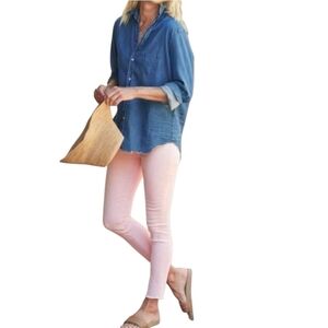 Frank & Eileen Slingo Italian Performance Denim Jeans Ballet Pink Women Size 27